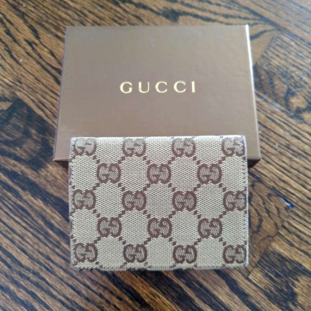 GUCCI Guccisima Fold Compact Wallet